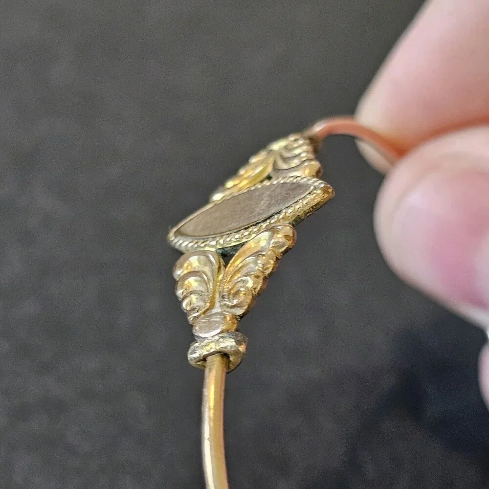 Antique Victorian Toddlers Slide Bangle Gold Bracelet 3T 4T JMF and Co 4‎ G
